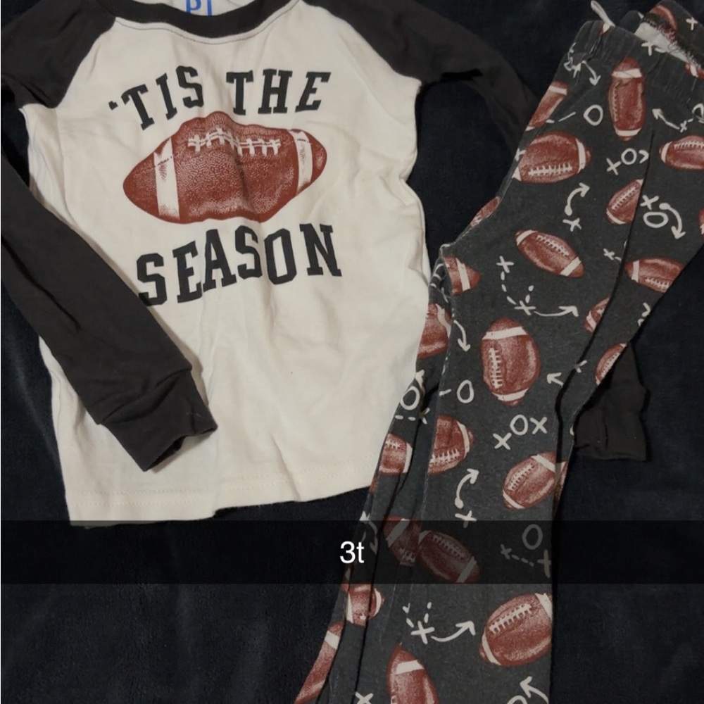 Football Pajama Set for Kids